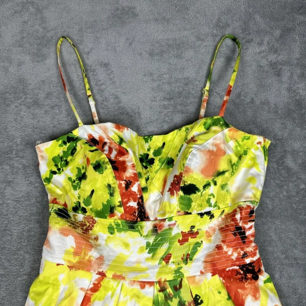 Xoxo‎ Women's Size 5/6 Summer Floral Tulle Spaghetti Straps Dress Multicolor